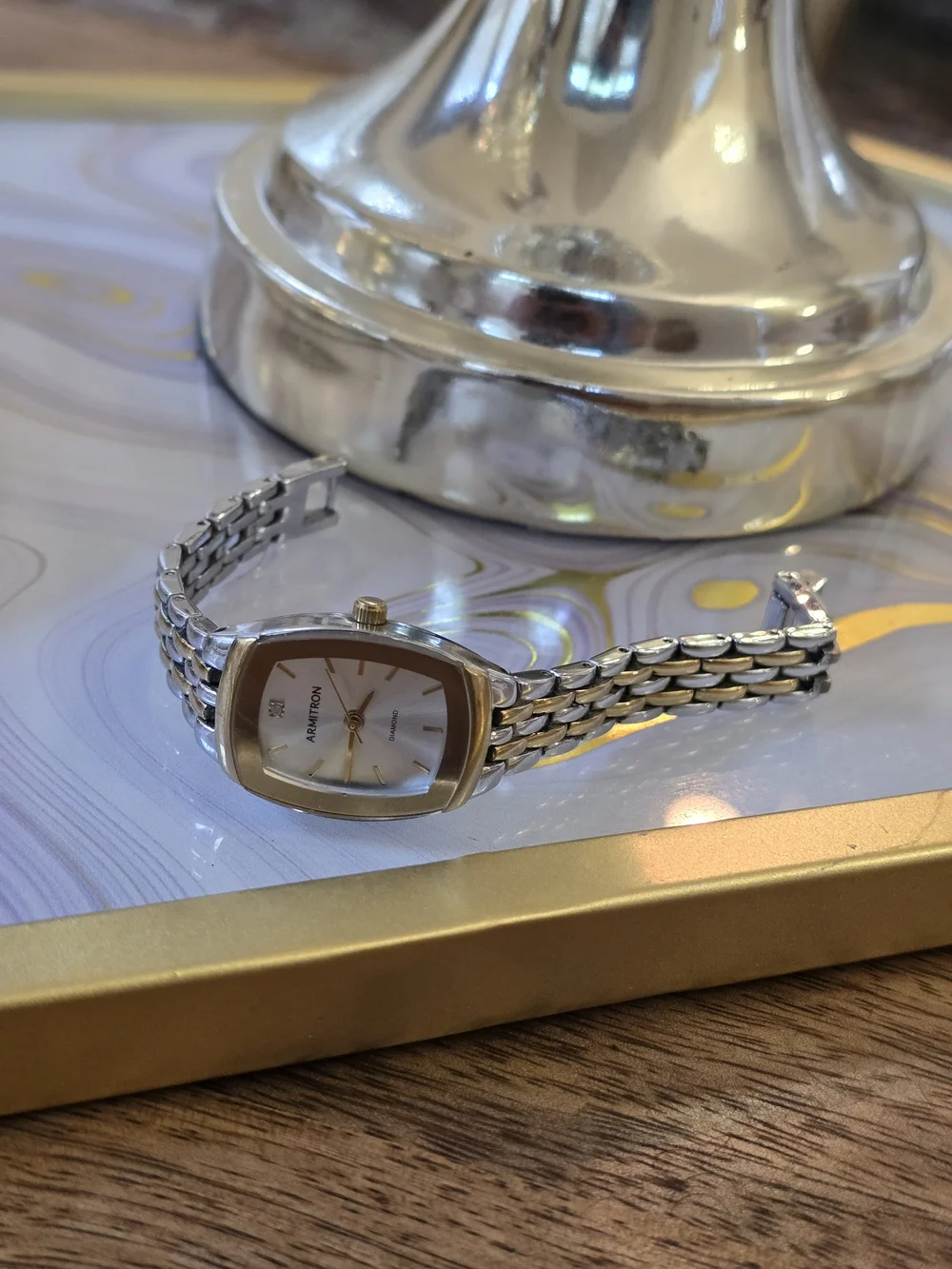 Armitron Women’s Two-Tone Diamond Accent Watch - Gold & Silver